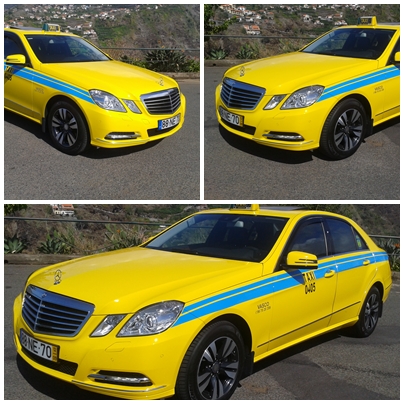 Detail of a Vasco Taxis vehicle